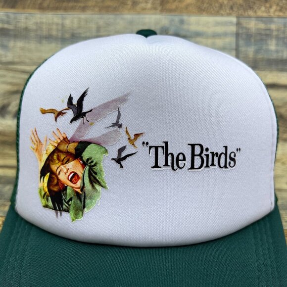 Alfred Hitchcock The Birds Unisex Trucker Hat Green Snapback 50s Horror Movie - Picture 3 of 8